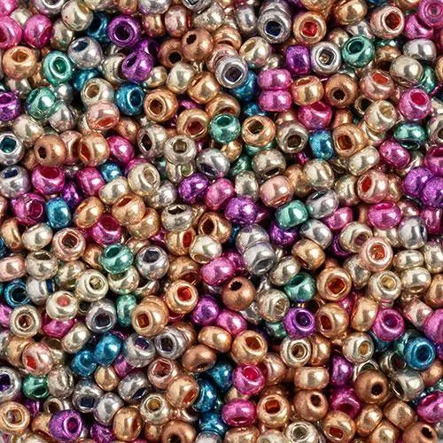 10-0093 Czech 22g Multi-Color Metallic Beads