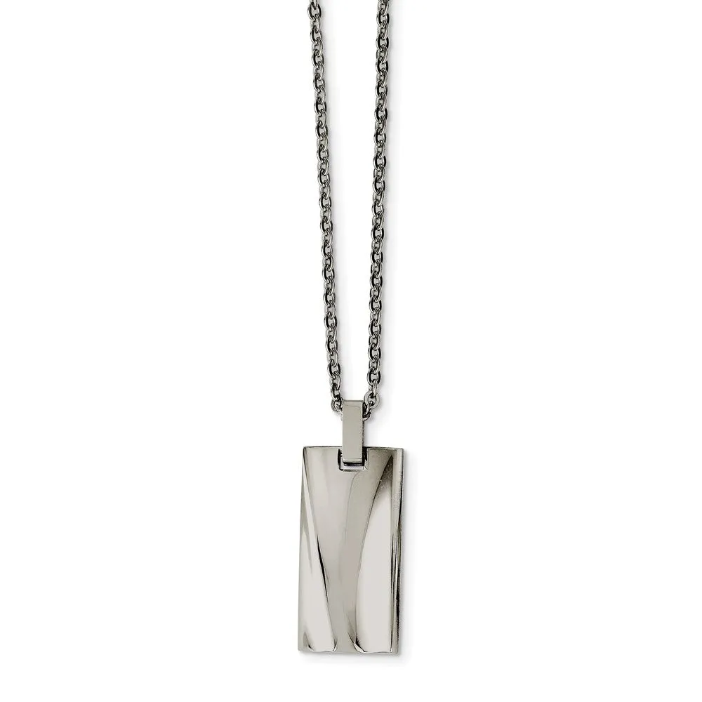 Polished Stainless Steel Necklace 22