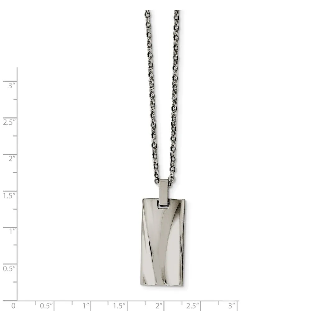 Polished Stainless Steel Necklace 22