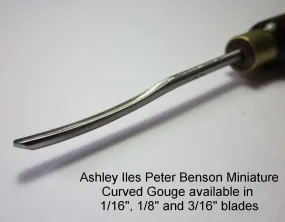 3/16 (4.5mm) Peter Benson Miniature Curved Gouge (Sweep 18)