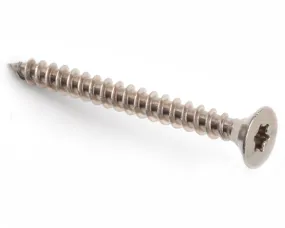4.0 X 55/55 TX20 COUNTERSUNK FULL THREAD CHIPBOARD SCREW A4 STAINLESS STEEL