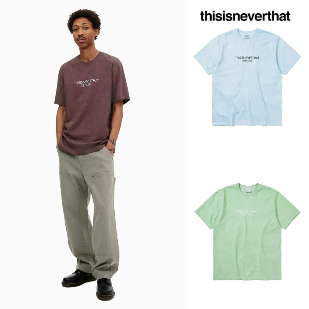 thisisneverthat  |Unisex Street Style Plain Logo Skater Style T-Shirts