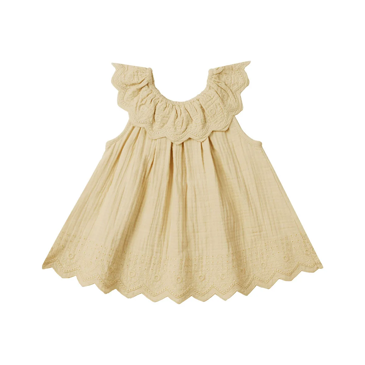 Lemon Yellow Isla Dress by Quincy Mae