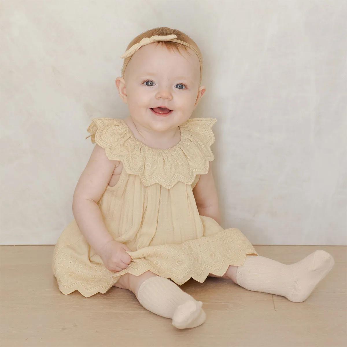 Lemon Yellow Isla Dress by Quincy Mae