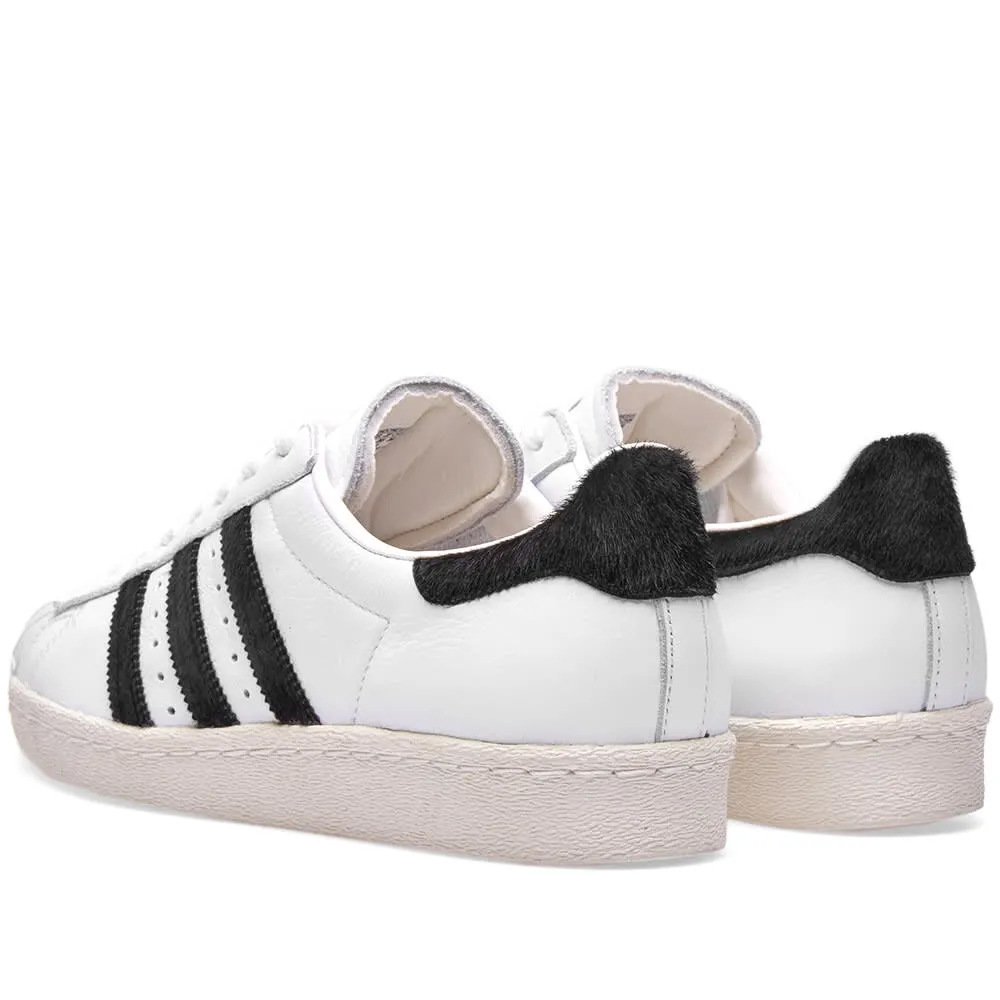 Adidas Superstar 80s in White, Black & Gold Metallic