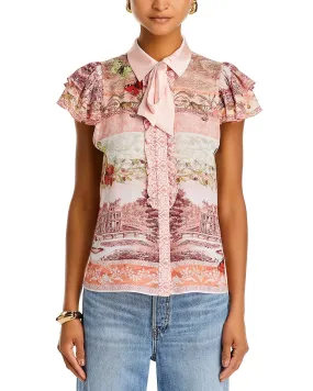 Alice + Olivia - Minda Blouse - Versailles