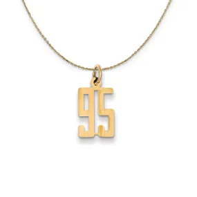 Yellow Gold Alumni Number 95 Necklace