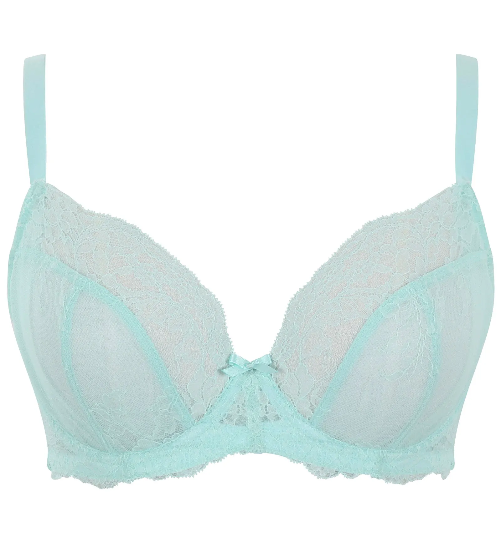 Mint Green Plunge Bra with Lace by Panache (9396)