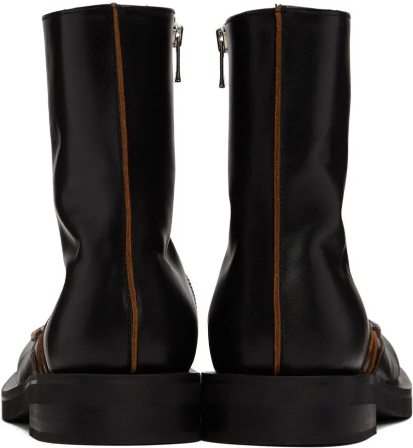 Andersson Bell Dayne Black Zip-Up Boots