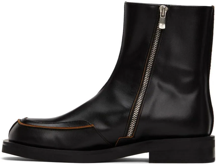 Andersson Bell Dayne Black Zip-Up Boots