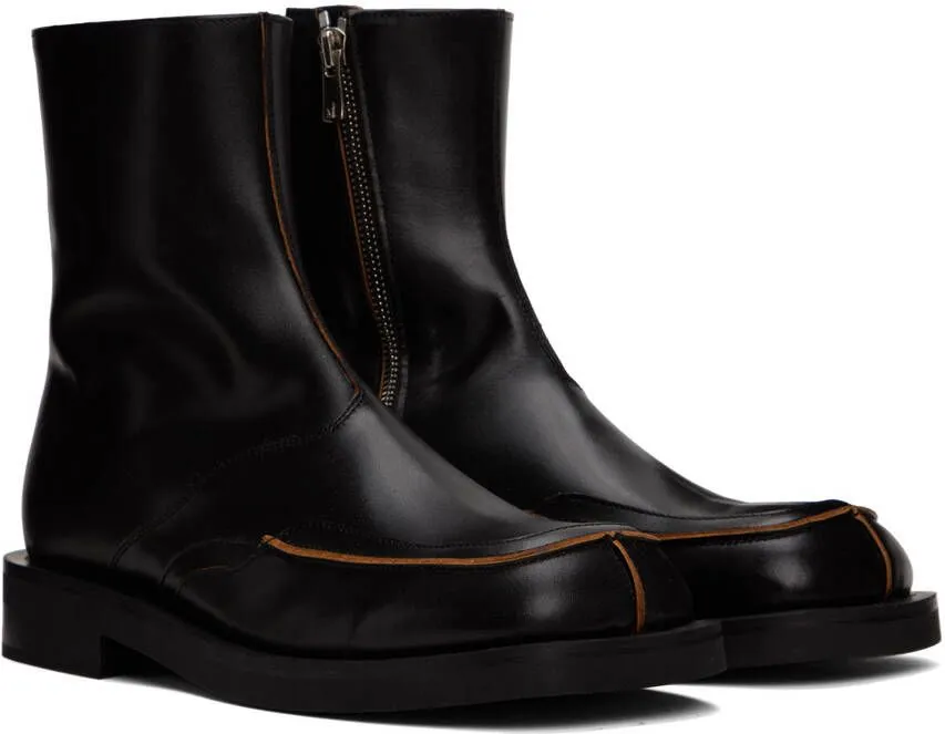 Andersson Bell Dayne Black Zip-Up Boots