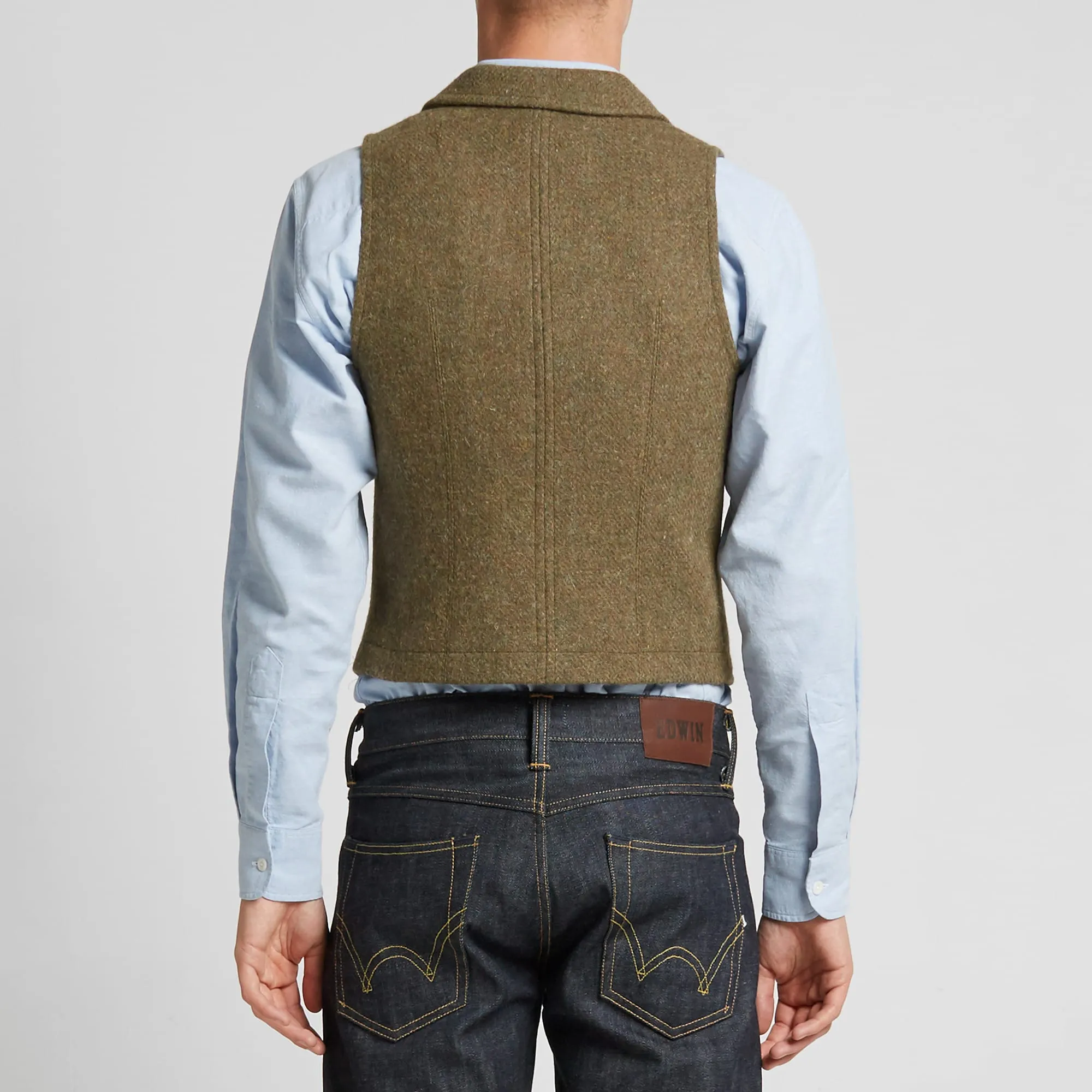 Army Harris Tweed Mallory Vest by Nigel Cabourn