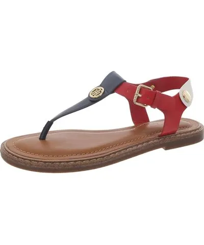 Bennia Faux Leather Slingback Thong Sandals