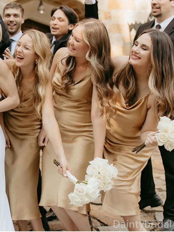 BG367 Champagne Bridesmaid Dresses