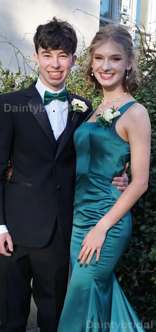 Elegant Long Bridesmaid Dress in Emerald