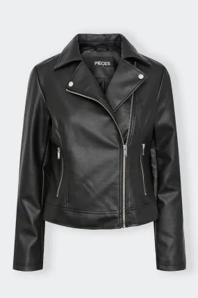 Black Leather Biker Jacket