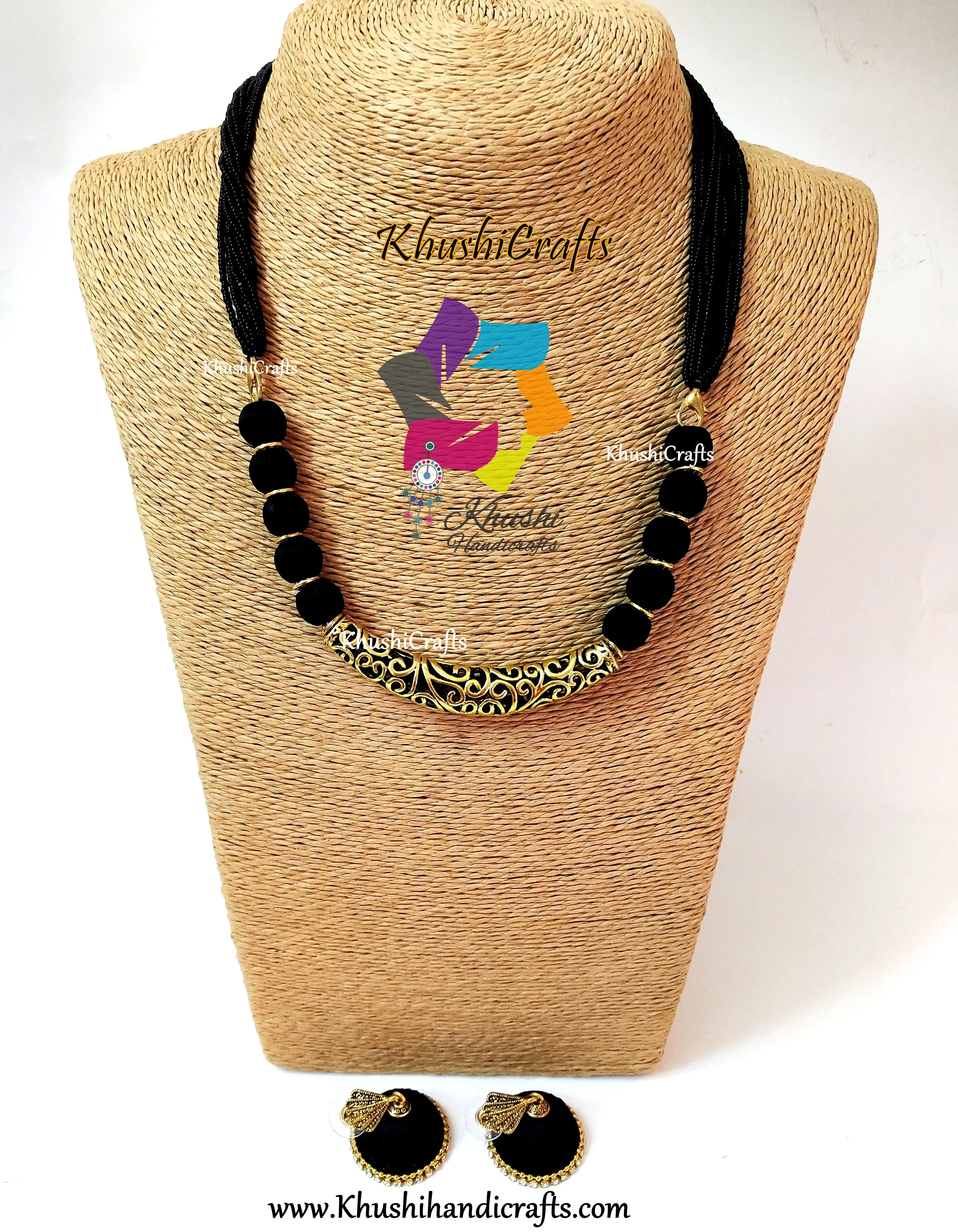 Black Silk Thread Jewelry