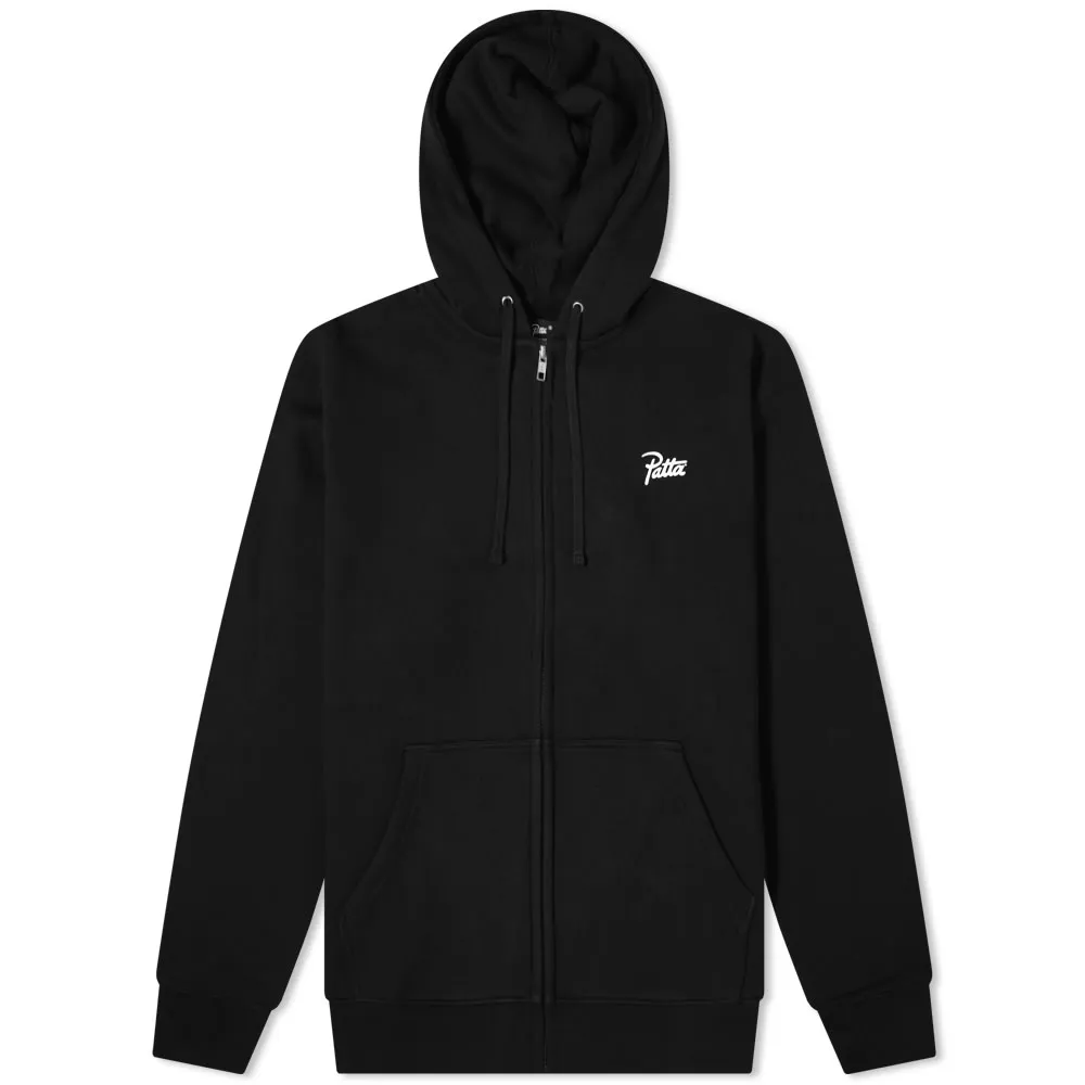 Black Zip-Up Hoodie