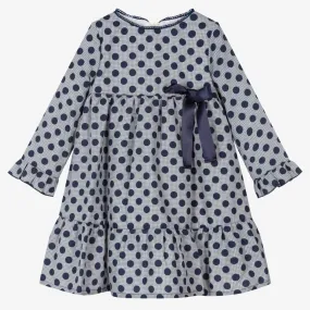 Blue Cotton Girls Dress