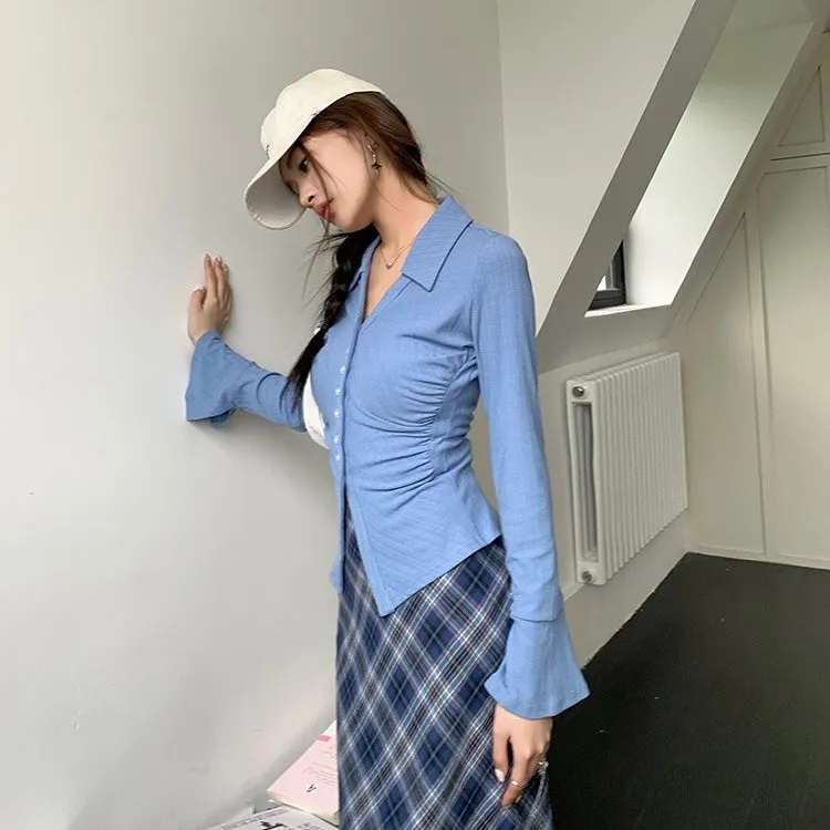 Annie Blue Checkered Ensemble