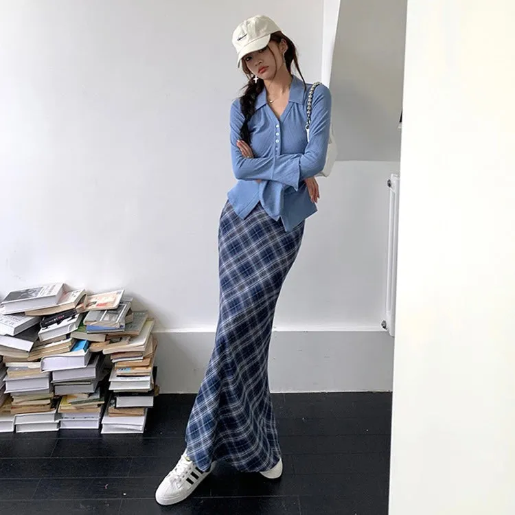 Annie Blue Checkered Ensemble