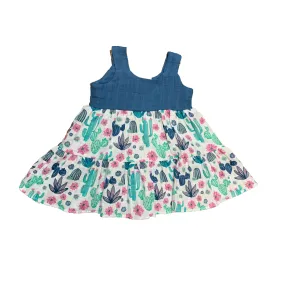 Bluebell Top Cactus Bottom Sun Dress