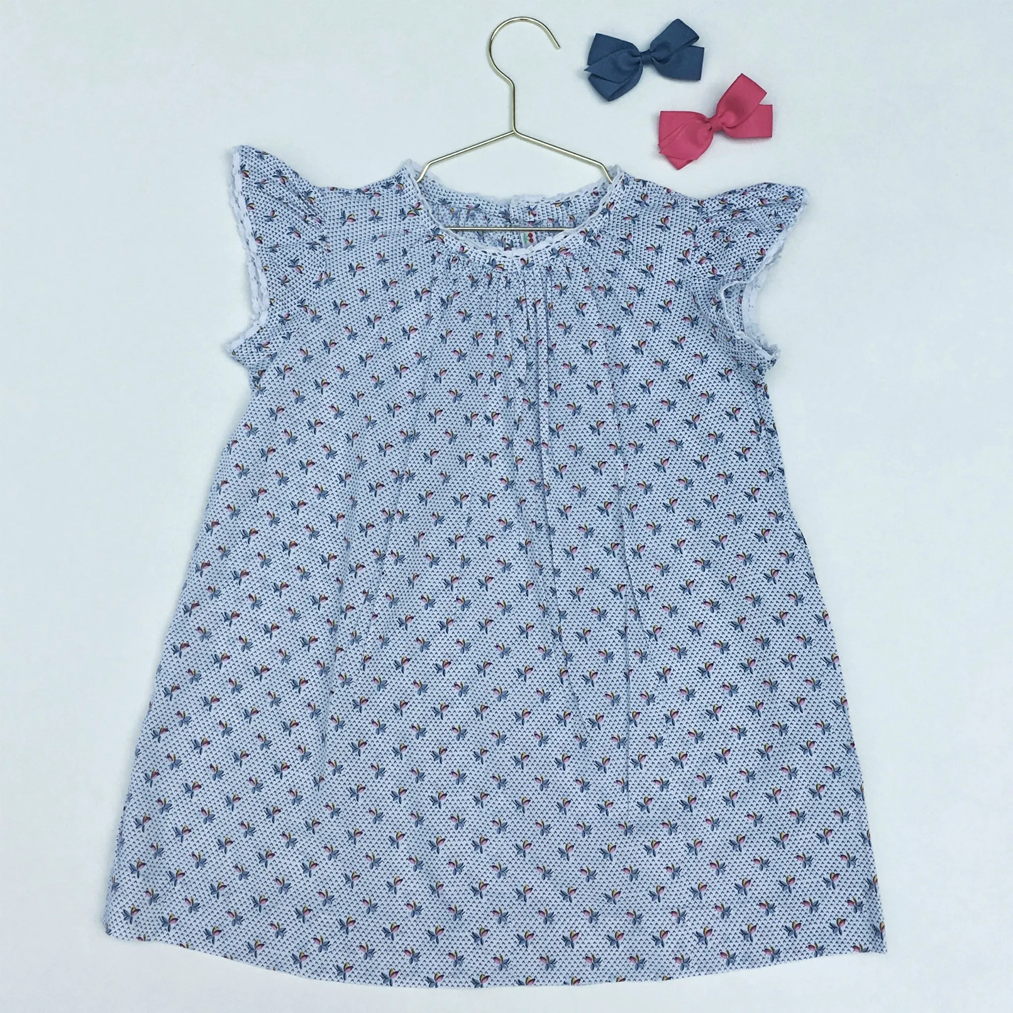 12-Month-Old Bonpoint Cotton Sundress with Floral Print