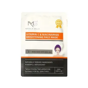 Single Brightening Silk Face Mask with Vitamin C & Niacinamide