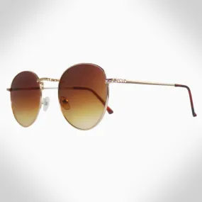 Brown Remi Round Sunglasses