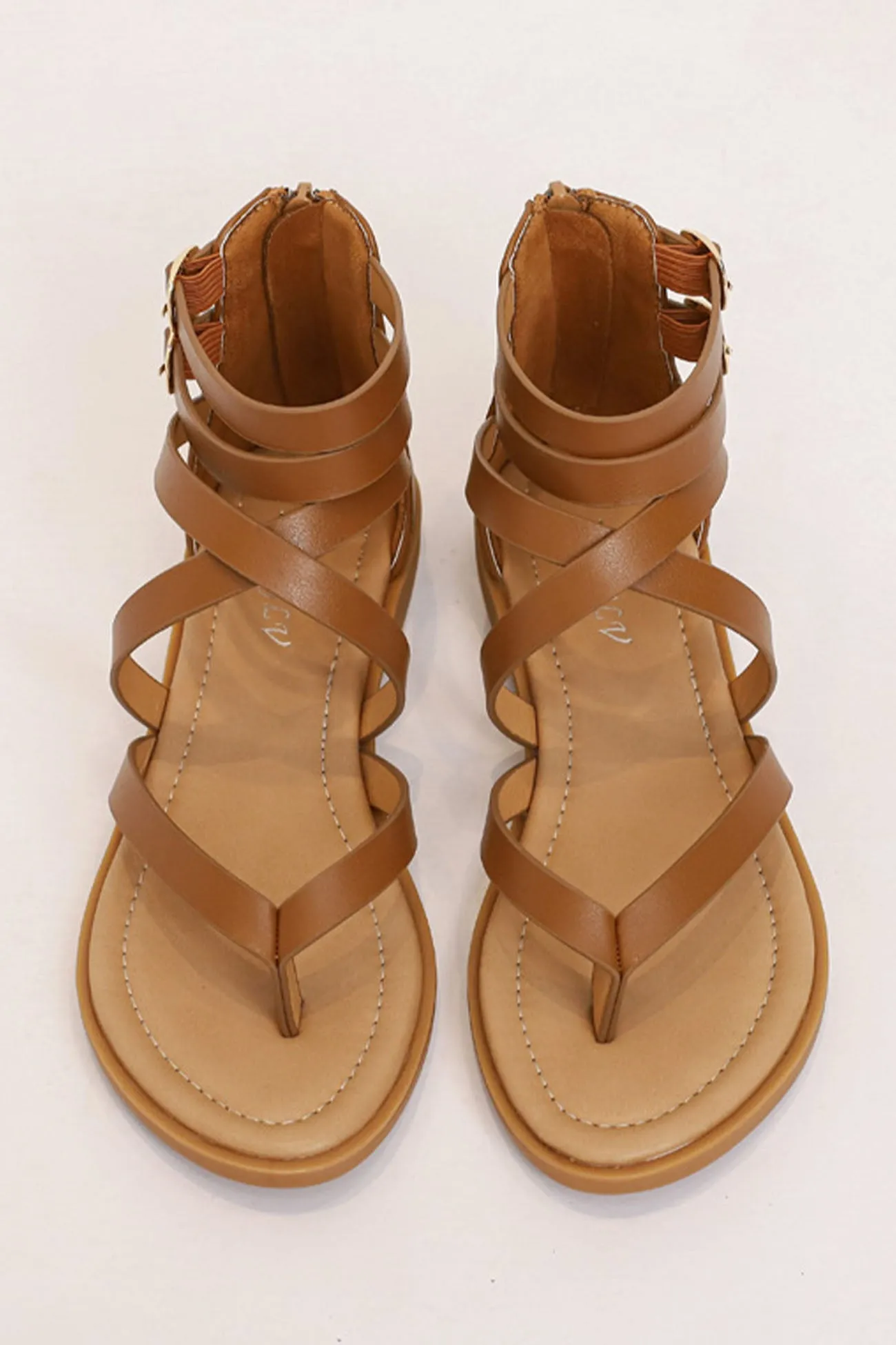 Ankle Strap Zipper Sandals at Buckle