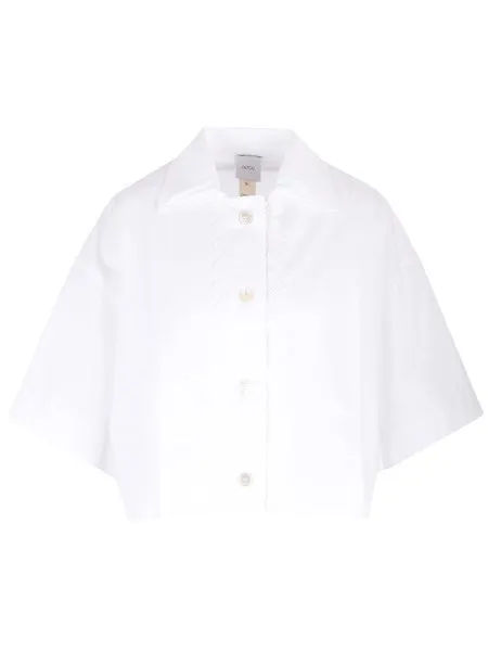 Cotton Short Sleeves Office Elegant Style