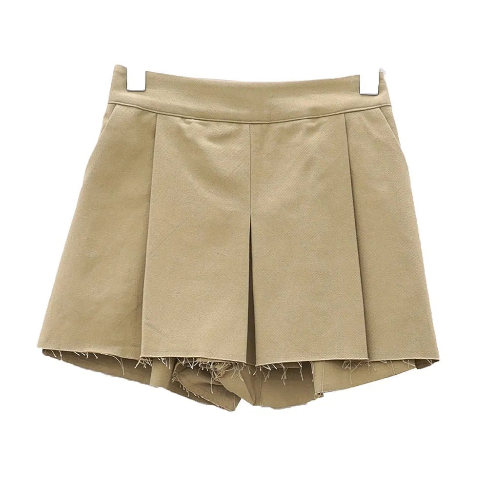 Cotton OM18 Pleated Shorts