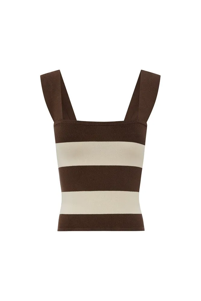 Chocolate Stripe THEO CAMI