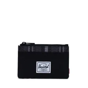 Herschel Oscar RFID Black/Grayscale Plaid Wallet