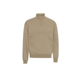 Colorful Standard Oyster Grey Organic Quarter Zip