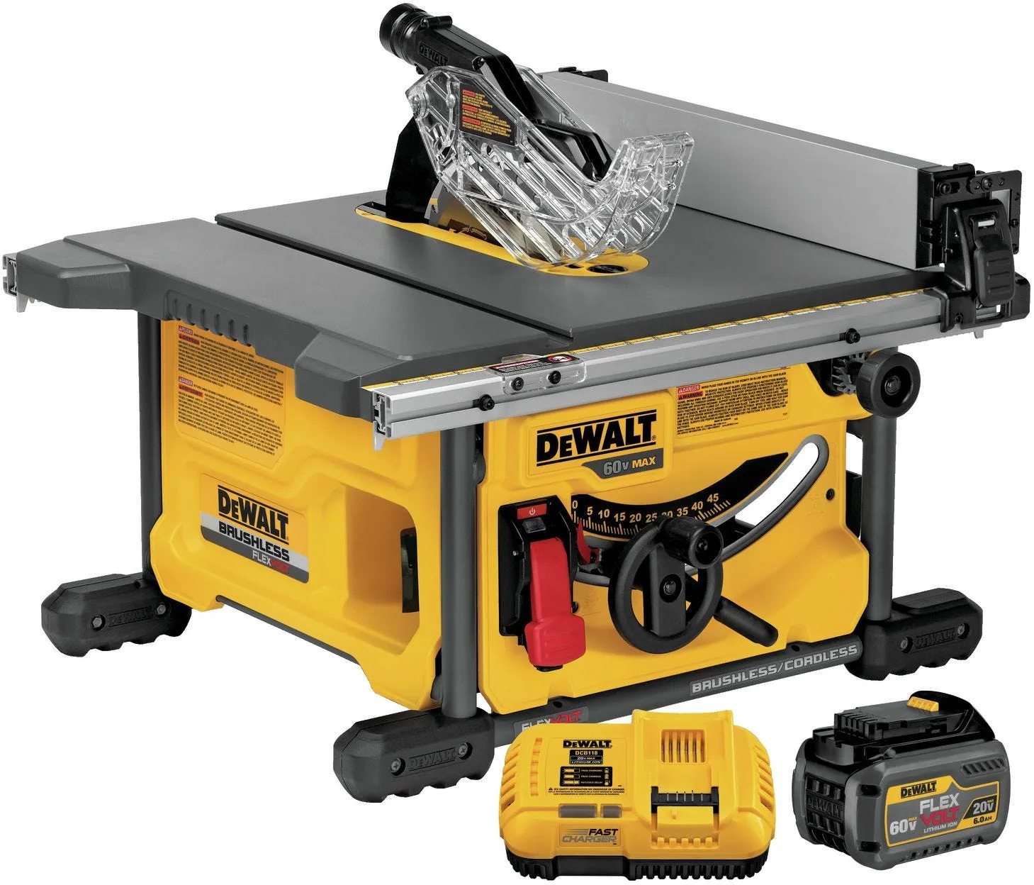 Dewalt DCS7485T1 FlexVolt 60V MAX 8-1/4" Table Saw 6.0Ah Kit