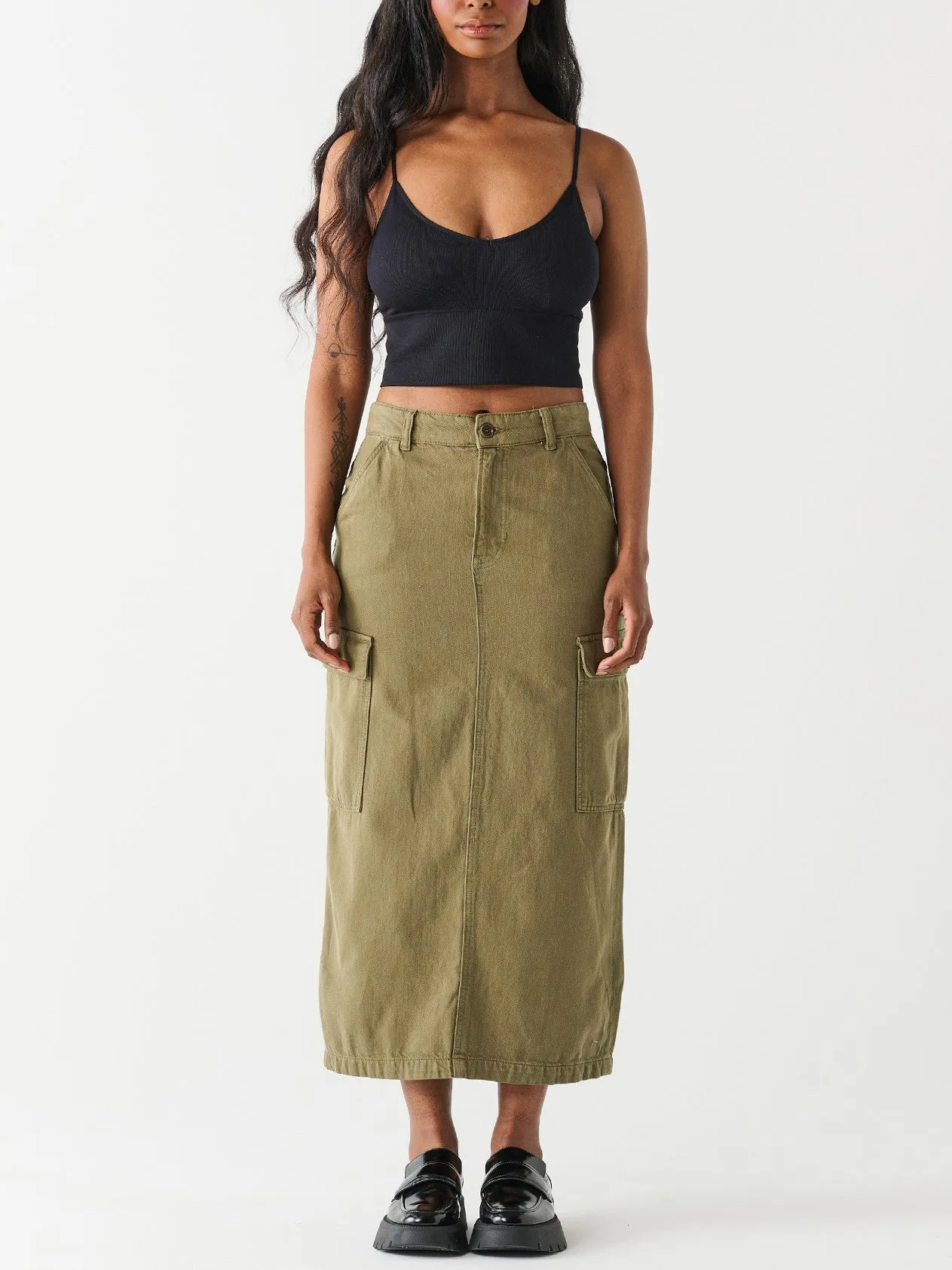 Maxi Skirt with Utility Design by DEX