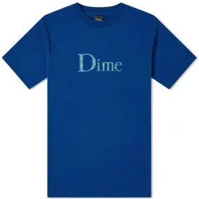 Dime Navy Classic Plaid Logo T-Shirt