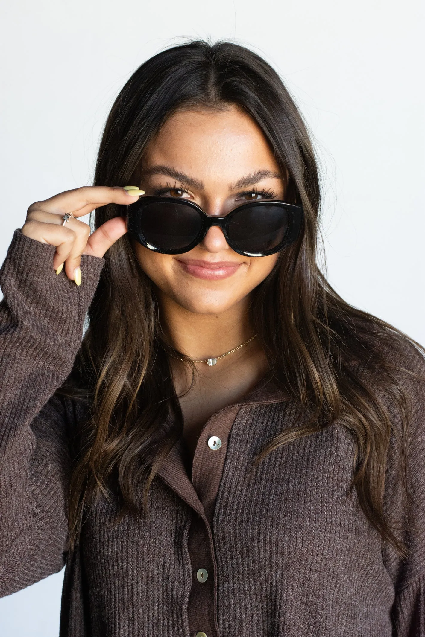 Round Sunglasses with 'Do Not Disturb' Embellishment - Available in 4 Colors