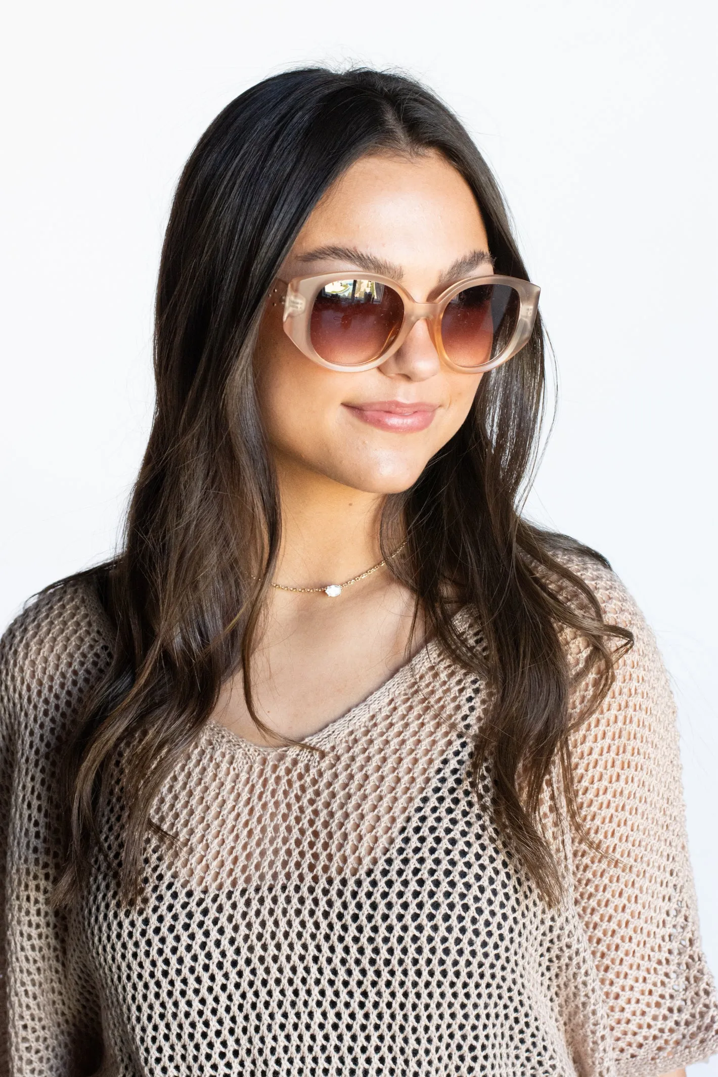 Round Sunglasses with 'Do Not Disturb' Embellishment - Available in 4 Colors