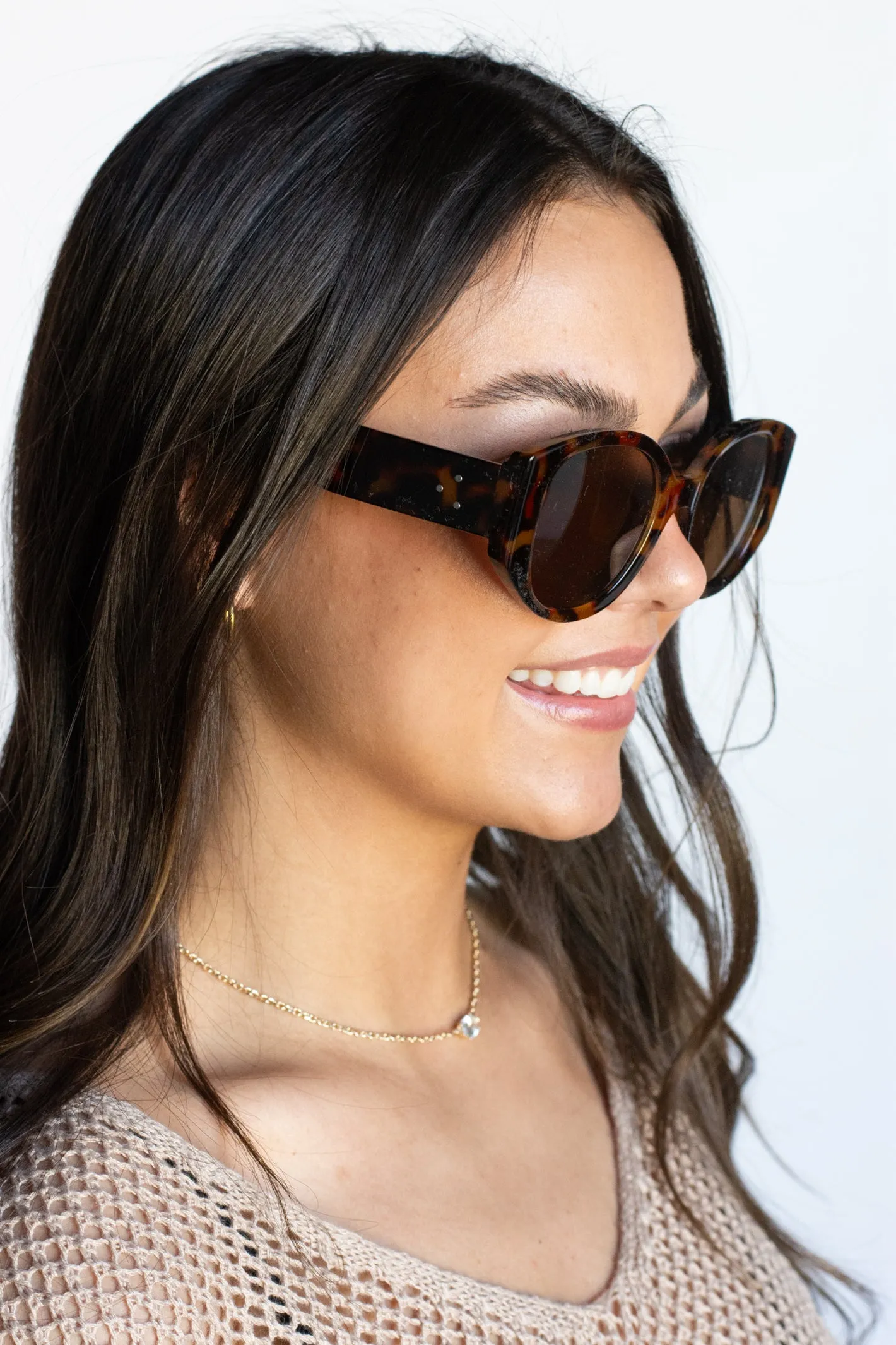 Round Sunglasses with 'Do Not Disturb' Embellishment - Available in 4 Colors