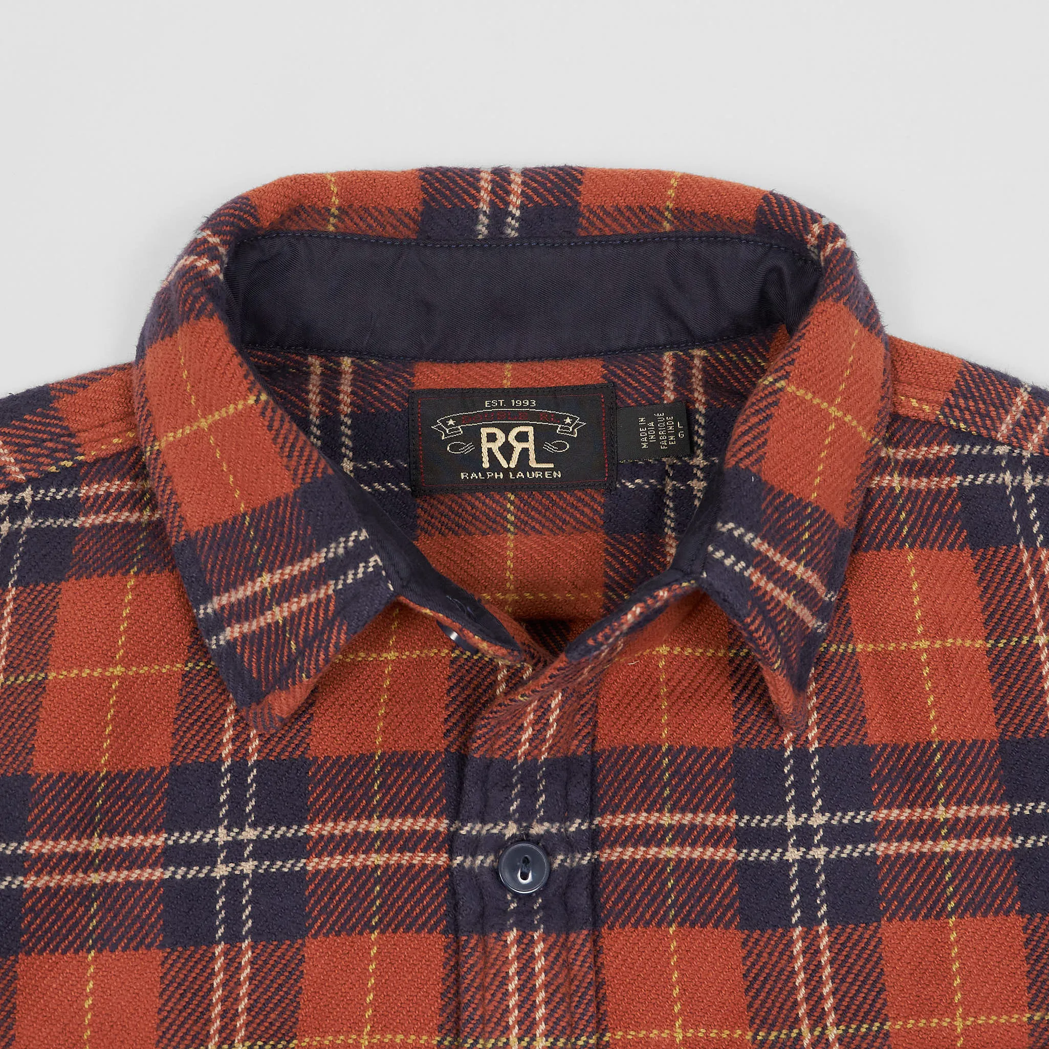 Double RL Soft Plaid Workshirt Mediumweight