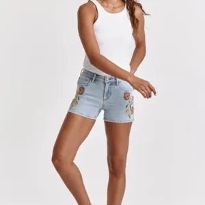 Chic Embroidered Shorts