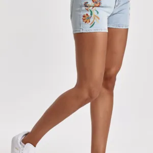 Chic Embroidered Shorts