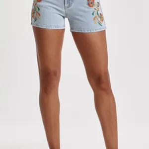 Chic Embroidered Shorts