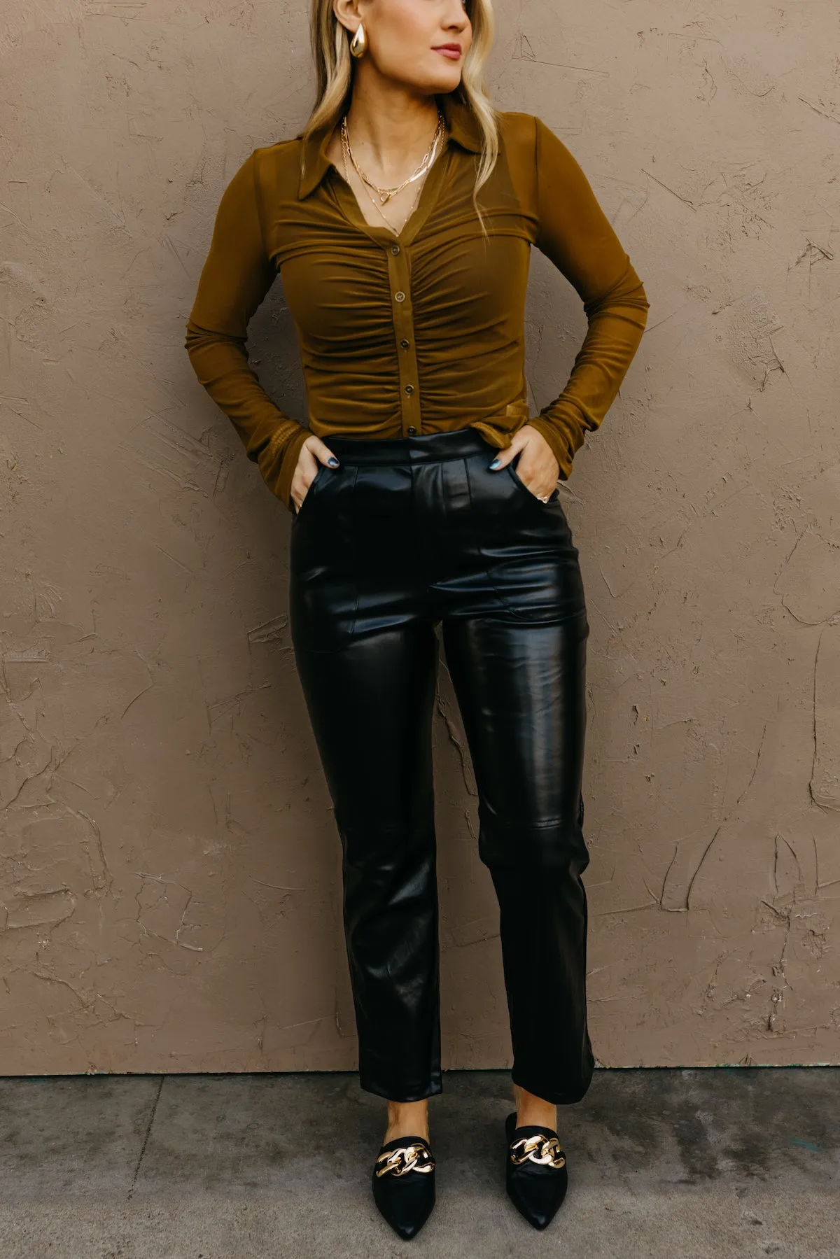 Final Sale Isabelle Faux Leather Pants