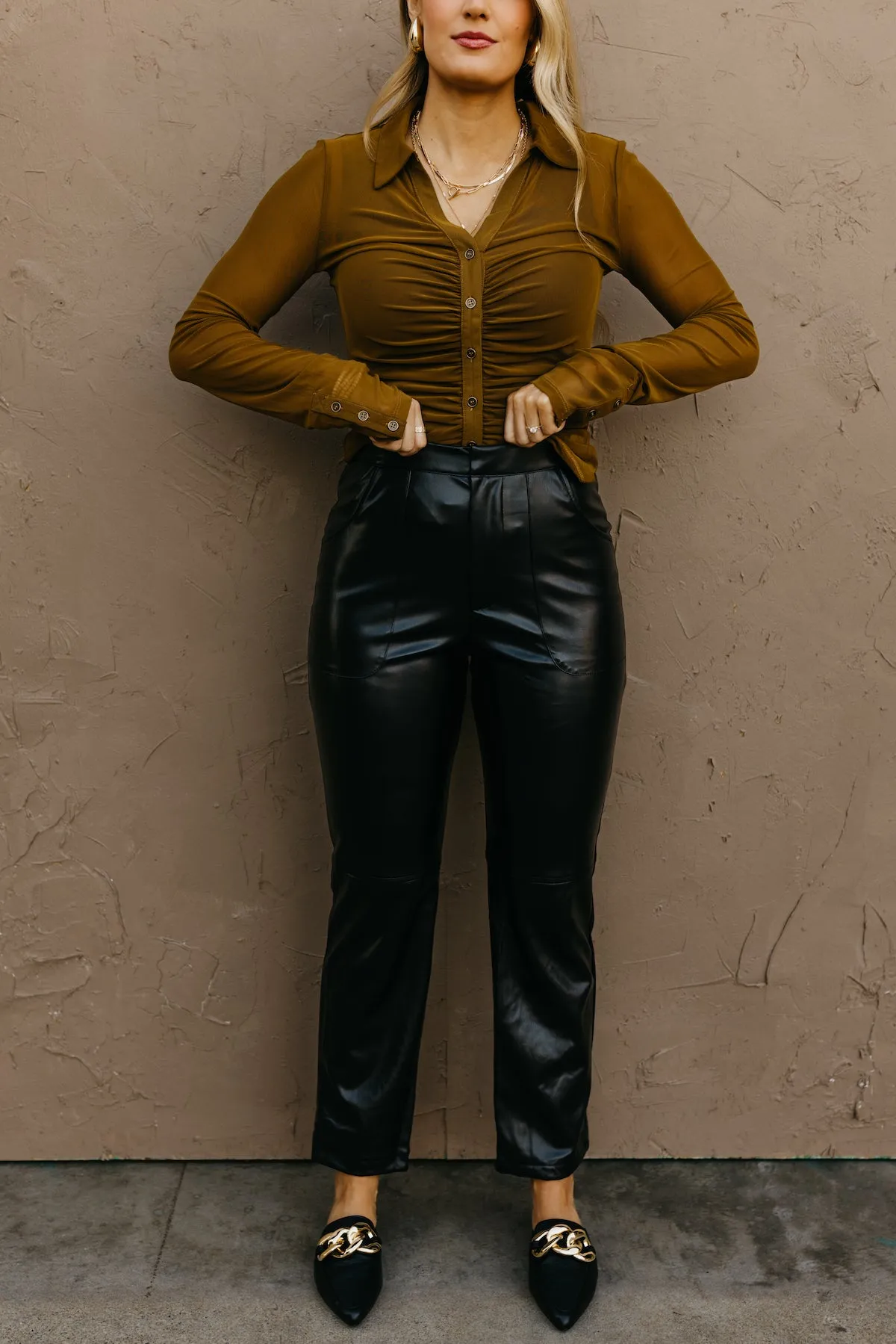 Final Sale Isabelle Faux Leather Pants