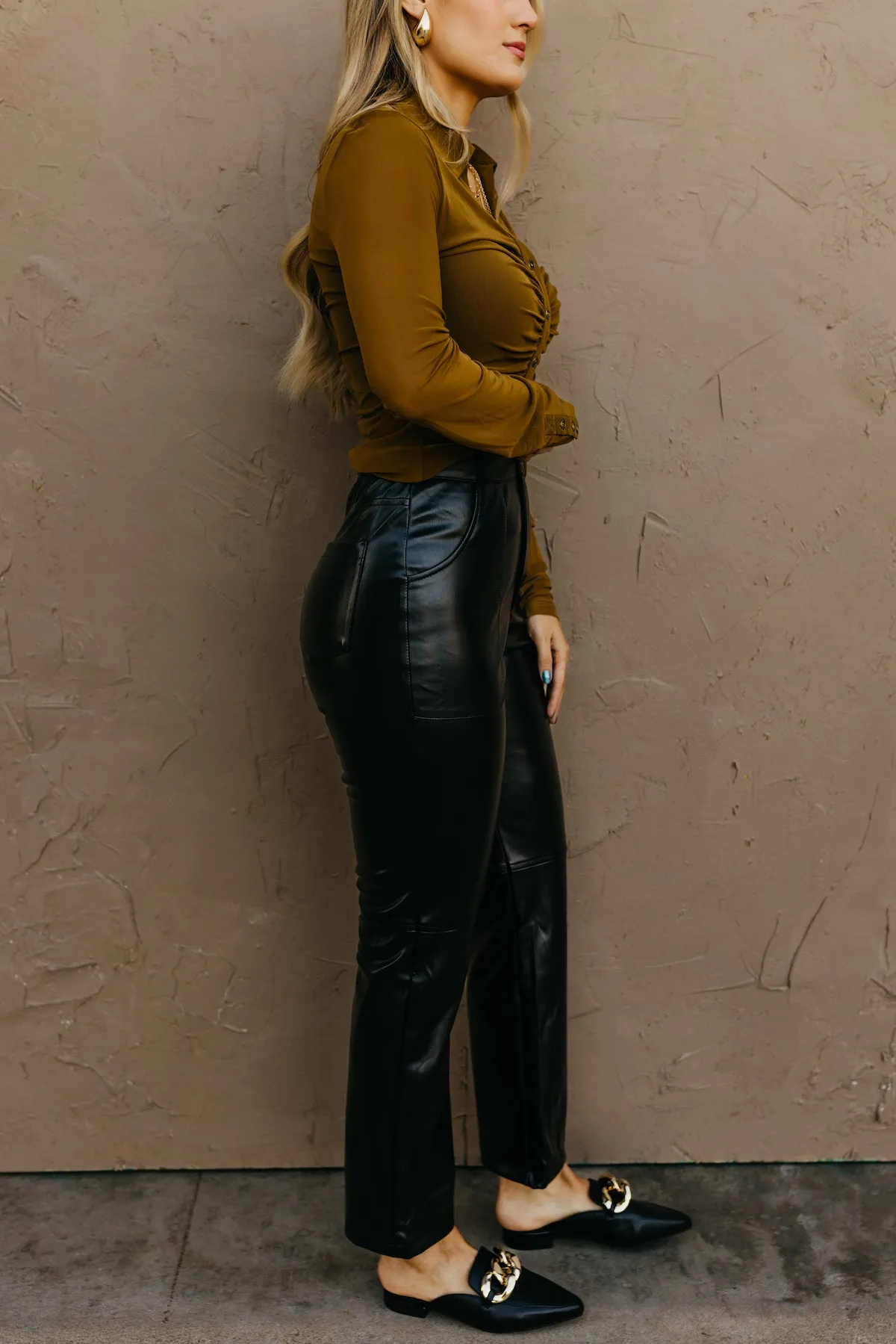 Final Sale Isabelle Faux Leather Pants