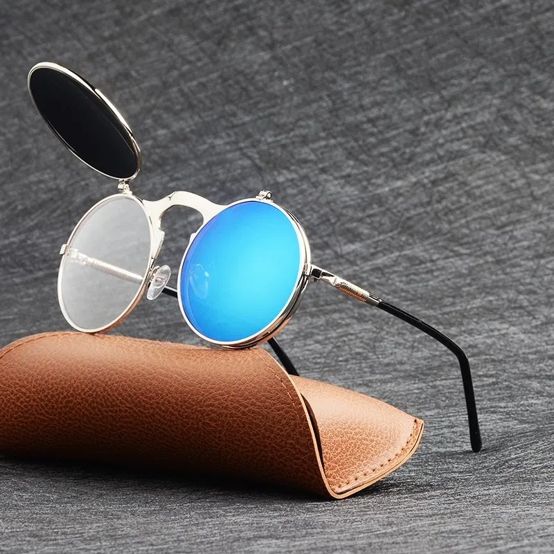 Round Flip Up Sunglasses