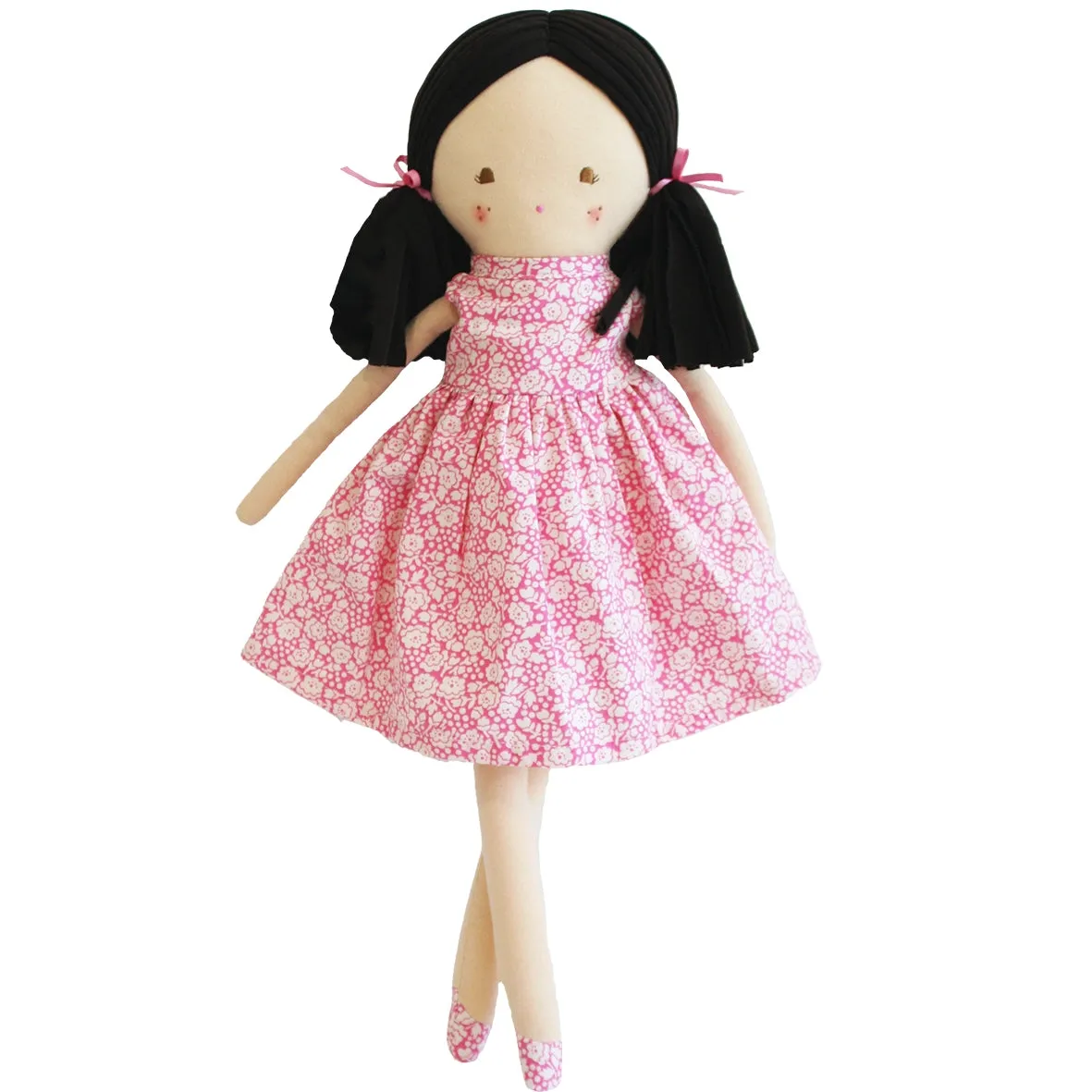 Hot Pink Floral Dress by Frankie Doll